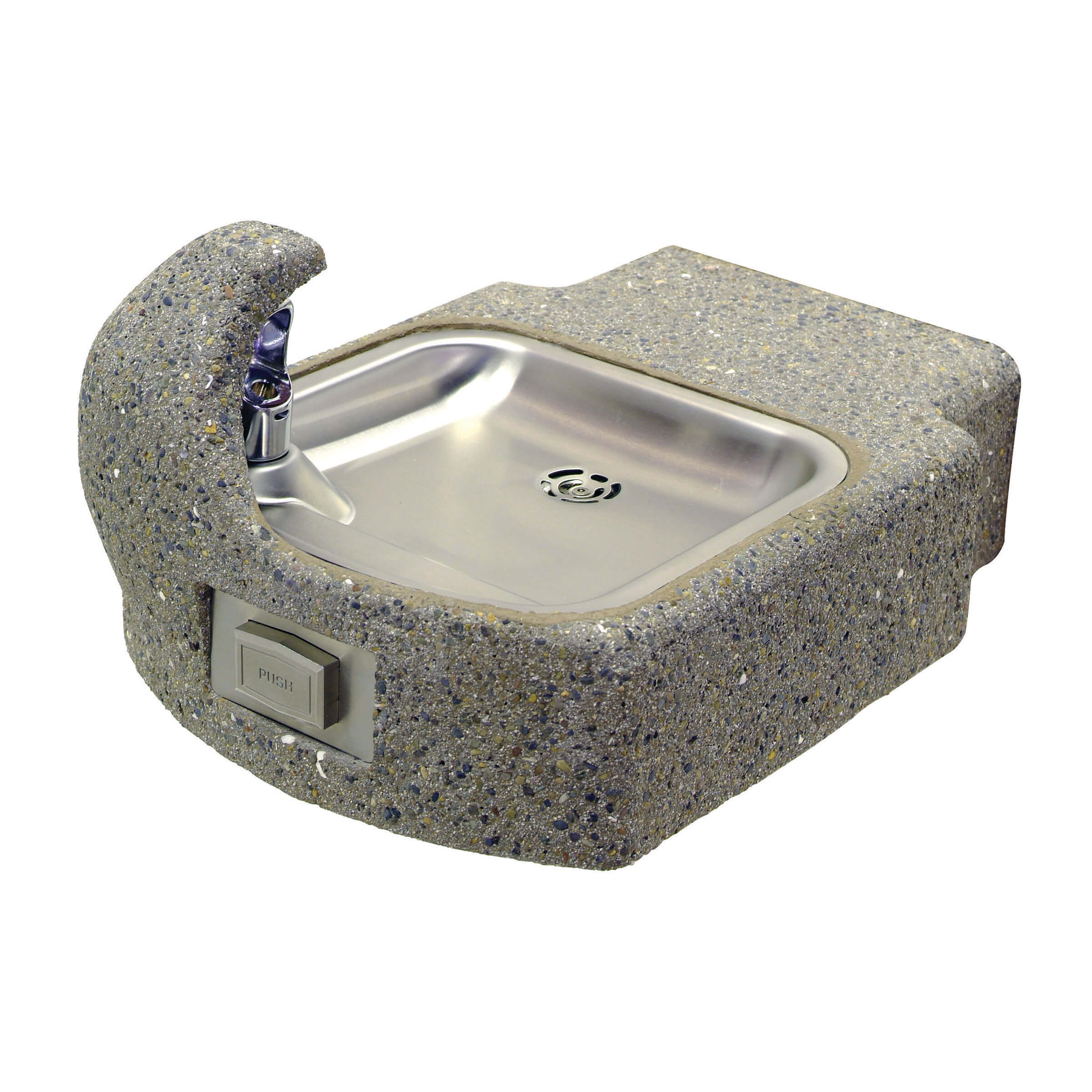 Model GVC59 Square Concrete Wall Mounted Drinking Fountain
